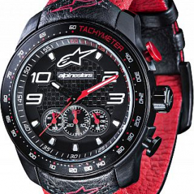 Alpinestars Tech Watch Chrono Leather Strap, watch