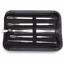 5Pcs Professional Blackhead Acne Blemish Pimple Remover Extractor Tool Kit