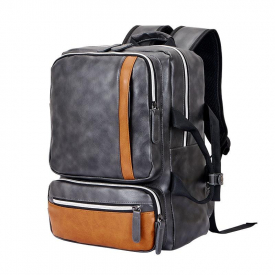 Men Microfiber School Bag Large Capacity Computer Backpack