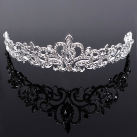 Luxury Elegant Headband Rhinestone Crystal Queen Crown Head Accessories Headband