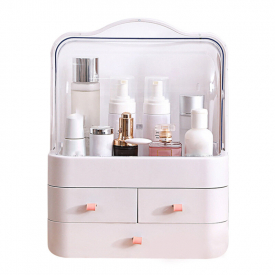 Transparent Cosmetic Organizer Creatives Makeup Storage Box Protable Desktop Organizer Drawer Storage Bins Waterproof Be