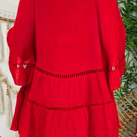 Size Solid Vneckline Casual Shift 34 Blouses For Women