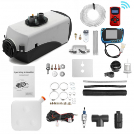 12V 8KW Car Parking Heating Air Diesels Heating Kit With Remote Control Switch LCD Monitor Fuel Tank for RV, Motorhome T