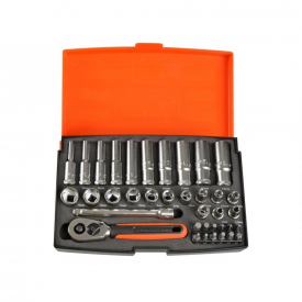 Bahco SL25L 37 Piece Metric 1/4in Deep Drive Socket Set