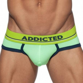 Addicted Basic Colors Cotton Briefs – Green XS