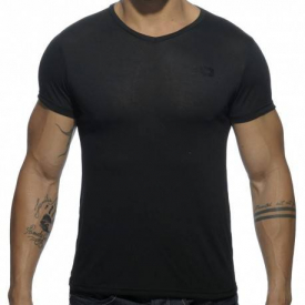 Addicted Basic V-Neck T-Shirt – Black M