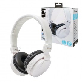 Billboard BB495 Large On-Ear Bluetooth 4.0 Headphones with Handsfree Mic – White