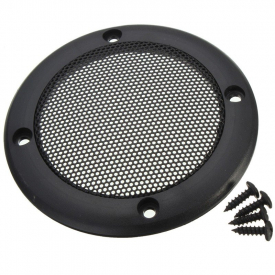 3.5 inch Black Speaker Decorative Circle With Protective Black Iron Mesh