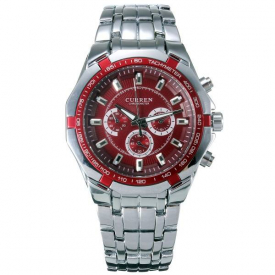 CURREN 8084 Stainless Steel Band Analog Quartz Men Wrist Watch