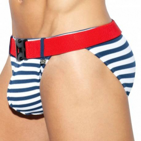 ES Collection Belt Pique Swim Briefs – Sailor S