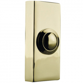 Byron 2204 Wired Bell Push Brass 74 x 32mm