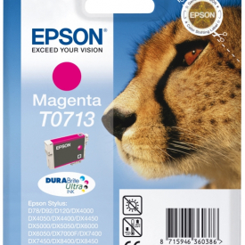 Epson Original T0713 Cheetah Ink Cartridge 5.5ml Magenta