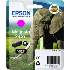 Epson Original 24XL T2433 Elephant Ink Cartridge High Capacity 8.7ml Magenta