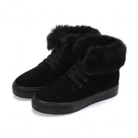 Furry Plush Boots For Women