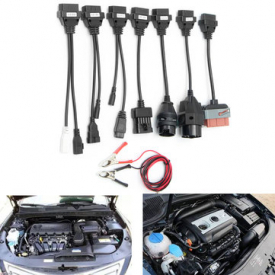 Diagnostic Interface Scanner Kits 8pcs OBD OBDII Cables For CDP TCS HD Pro Cars