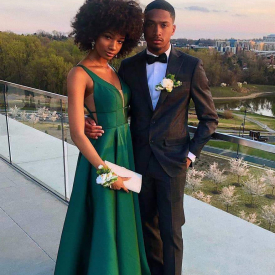 Gorgeous Spaghetti Purple Long Sleeve Prom Dresses 2020