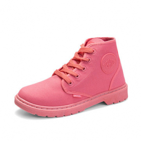 Solid Color Outdoors Canvas Boots