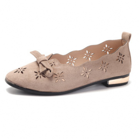 Hollow Low Cut Uppers Flat Loafers