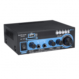 AK-550 110V HIFI Car Audio Stereo Power Amplifier bluetooth FM Radio 2CH 800W LED Diaplay Support FM AUX SD U disk For H