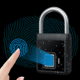 Fingerprint Lock Smart Keyless Padlock For Door Bag Waterproof USB Charging NEW