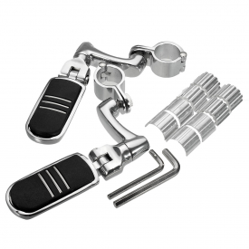 1 1/4″ 32mm Motorcycle Rear Foot Pegs Pedals Footpegs Chrome For Harley Davidson