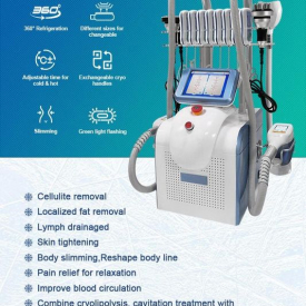 2023 Protable 360 degree Cryolipolysis Fat Freeze 5 in 1 Slimming Machine body shaping RF 40K cool sculpting slim device Cryotherapy Equipment
