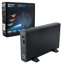 CIT USB 3.0 External Hard Drive Enclosure for 3.5″ Hard Drives (Up to 2TB) U3PD