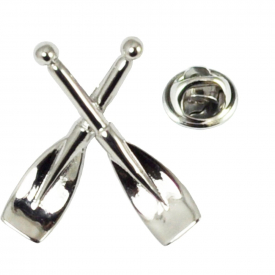 Crossed Paddles, Rowing Oars Lapel Pin Badge