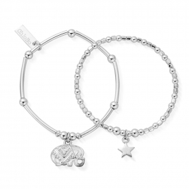 ChloBo CSBSET534806 Children's Lucky Set Of 2 Bracelets