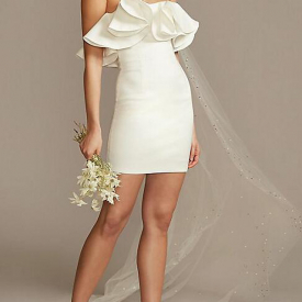 Sheath Column Simple Short Wedding Dresses 2020