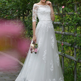 Princess A-Line Romantic Bohemian Wedding Dresses 2020