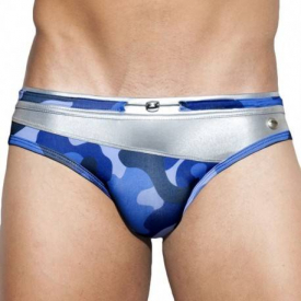 ES Collection Danny Metal Swim Brief – Navy Camo S