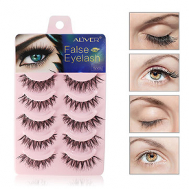 ALIVER 5 Pairs False Eyelashes