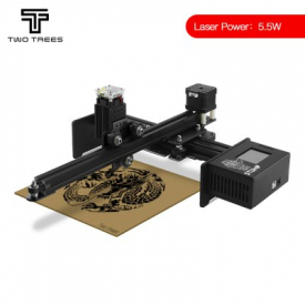 TWO TREES 2500mW 5.5W 450nm Laser Engraving Machine offline with LCD CNC Cutting Machine