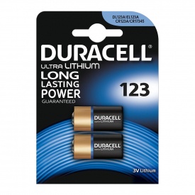 Duracell CR123A Ultra Photo Lithium Battery – Pack of 2