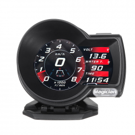 Car HUD OBD Liquid Crystal Instrument Automobile Refitting Multi-functional Head-up Display Speed Water Temperature Digi