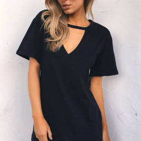 B| Chicloth Short Sleeve White fashion Women Dress-Cheap Casual Dresses