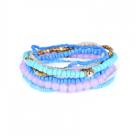 Bohemian Women’s Colorful Multilayer Adjustable Beads Bracelets Best Gift for Girl