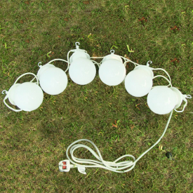 Set of 6 240v Airwave&reg; Globe Lights/Patio Lights