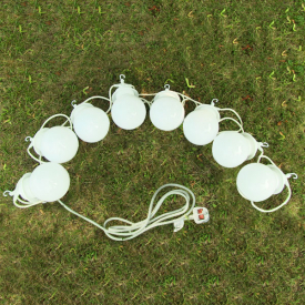 Set of 8 240v Airwave&reg; Globe Lights/Patio Lights