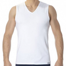 Doreanse Essential V-Neck Tank Top – White XL
