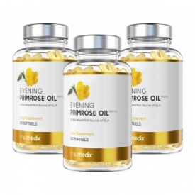 Evening Primrose Oil Softgels – Essential Fatty Acid Softgels For Menopausal Support – 3 packs