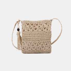 Summer Tassel Straw Phone Bag Crossbody Bag Shoulder Bag