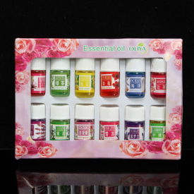 12Pcs Flower Essential Oil Gift Set