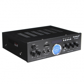 220V Power Amplifier Bluetooth Audio Power Amplifier USB SD 2* Mic Input