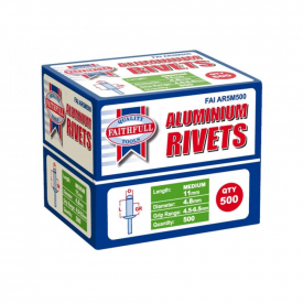 Faithfull Aluminium Rivets 5mm Medium Pack of 500