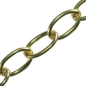 Faithfull Oval Chain 2.3mm 10M Polished Brass