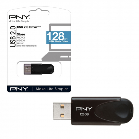 PNY Attache 4 USB 2.0 Flash Drive USB 2.0 Memory Stick – 128GB