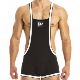 Modus Vivendi Fetish Singlet – Black – White XL