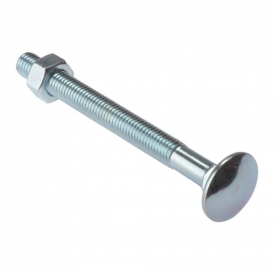 Forgefix FORCB8110G Carriage Bolt  Nut ZP M8 x 110mm Bag 10